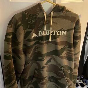 Large Camouflage Burton Hoodie